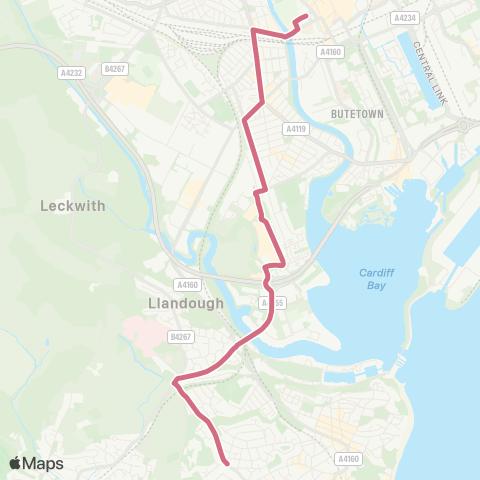 Cardiff Bus  map