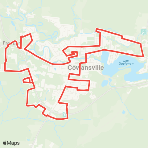 Circuit Brome-Yamaska Cowansville map