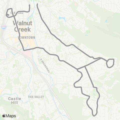 County Connection Walnut Blvd / WCI map