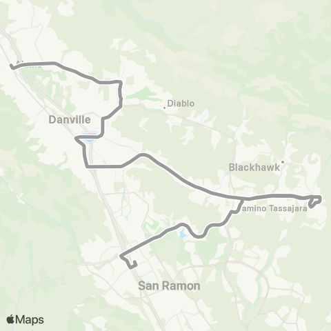 County Connection Monte Vista High / Annabel map