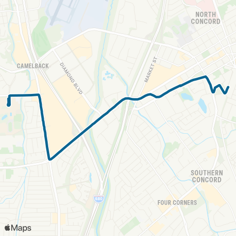 County Connection DVC / Concord BART map