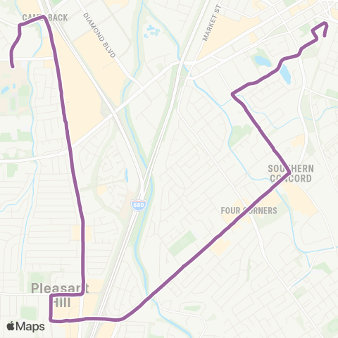 County Connection Concord BART / DVC map