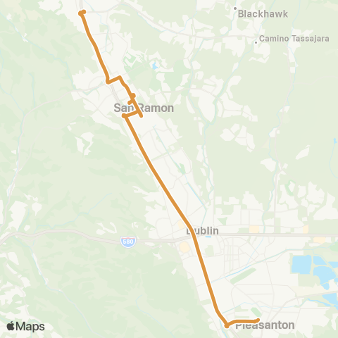 County Connection Pleasanton ACE / Mitchell Dr map