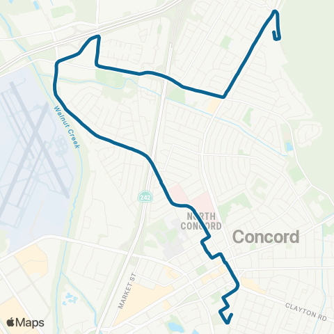 County Connection Concord BART / North Concord BART map