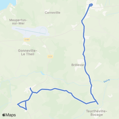 Cap Cotentin - Scolaires St Pierre Église - le Theil map