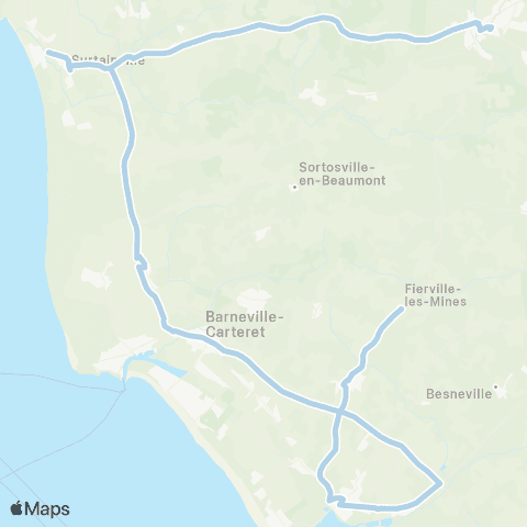 Cap Cotentin - Scolaires Bricquebec en Cotentin - Fierville les Mines map