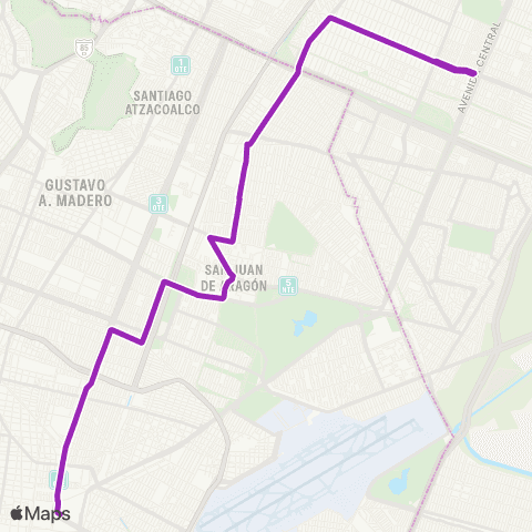 Corredores Concesionados Metro San Lázaro - Valle de Guadalupe - Múzquiz map
