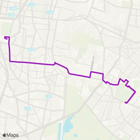 Corredores Concesionados Metro Taxqueña - UACM Tezonco por Torres map