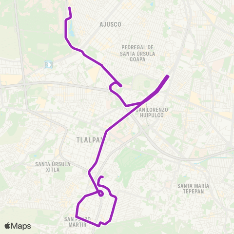 Corredores Concesionados C. U . - Moras map
