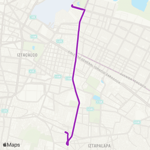 Corredores Concesionados Alameda Oriente - Constitución map