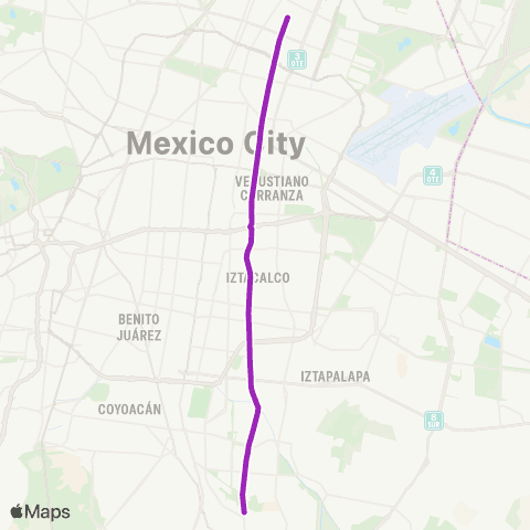 Corredores Concesionados Martín Carrera - Escuela Naval map