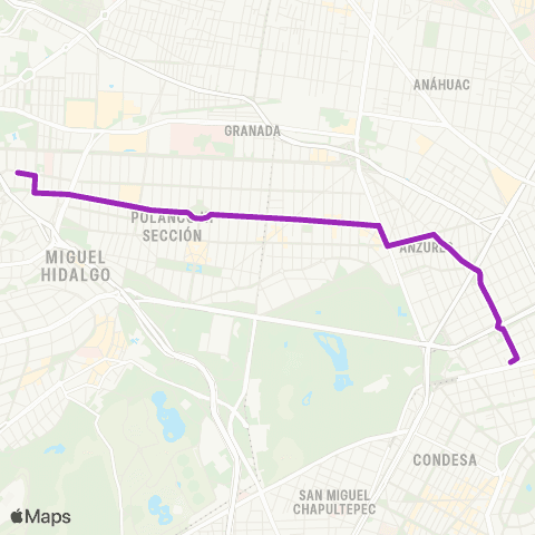 Corredores Concesionados Av. Homero - Metro Sevilla map