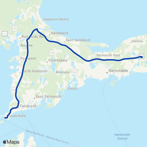 Cape Cod RTA Patriot Ltd map