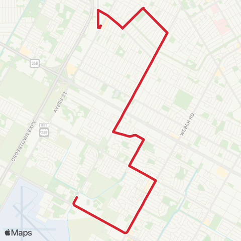CCRTA Kostoryz / Carroll High School map