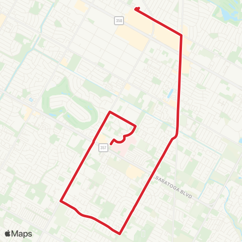 CCRTA Airline / Lipes map