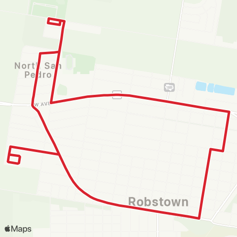 CCRTA Robstown North map