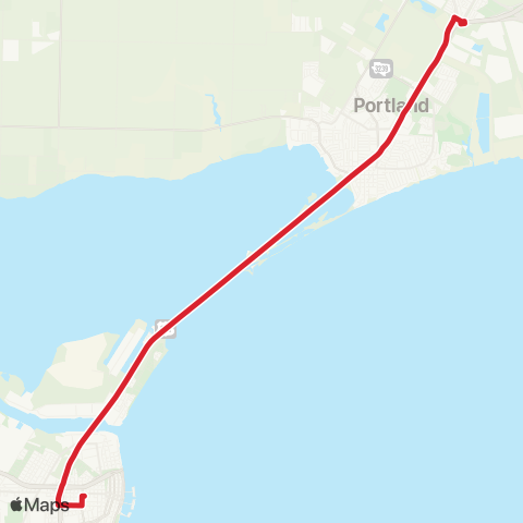 CCRTA Gregory / Downtown Express map