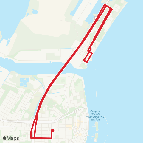 CCRTA North Beach map