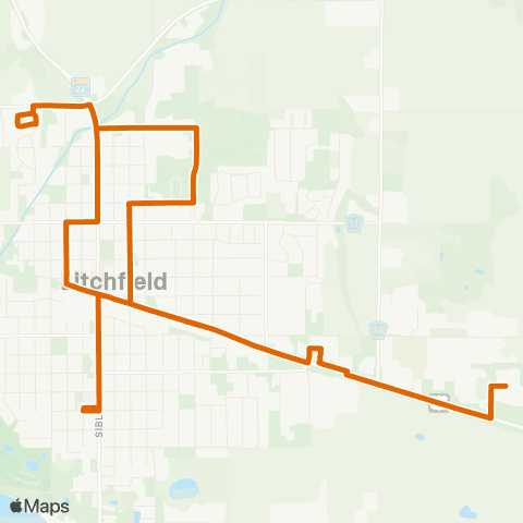 Central Community Transit Litchfield City & Evening map