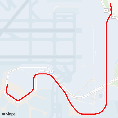 Chicago O'Hare Airport Transit System O'Hare Airport Transit System map