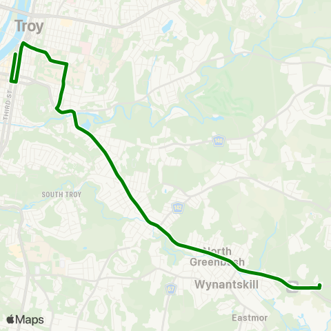 CDTA Troy / Wynantskill map