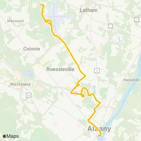 CDTA Corporate Woods - Airport map