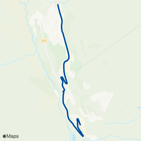 Navettes Cœur de Tarentaise Circuit des Bruyères map