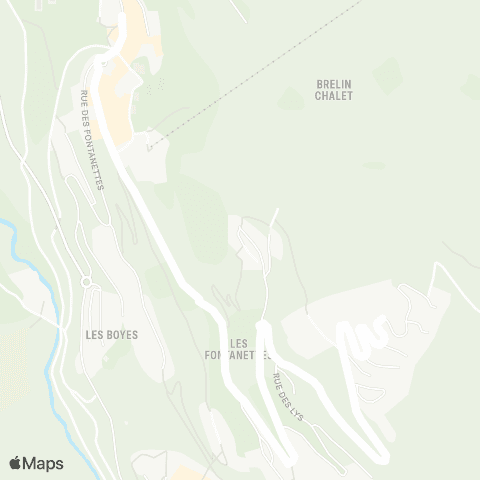 Navettes Cœur de Tarentaise Bleue map