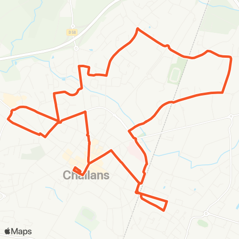 Chall'en Bus Les Trois Monts map