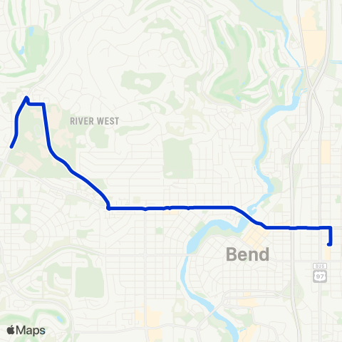 Cascades East Transit Newport map