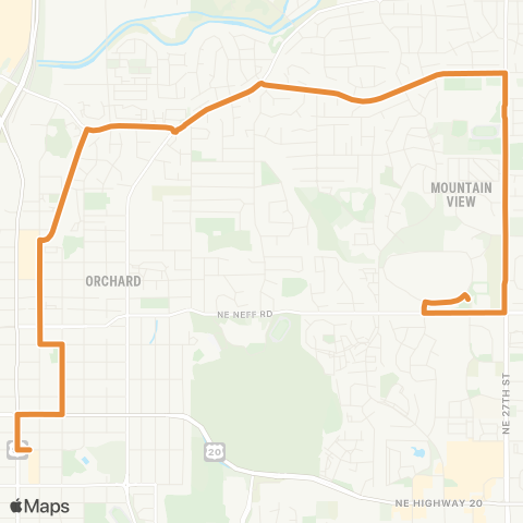 Cascades East Transit Wells Acres / Reed Market map