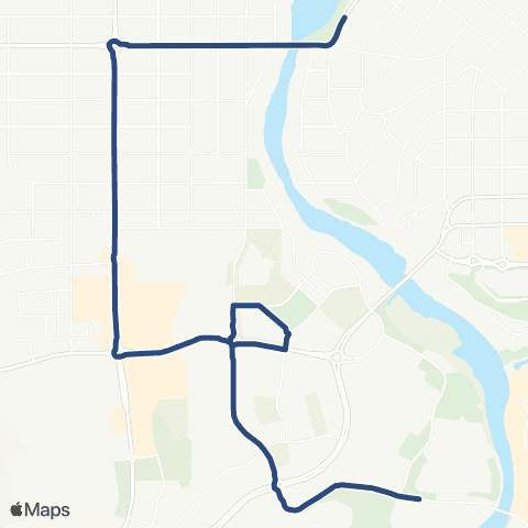 Cascades East Transit Ride The River map