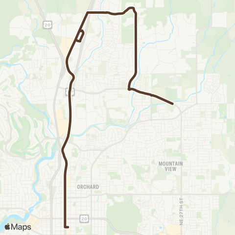 Cascades East Transit 18th Street / Empire Avenue map