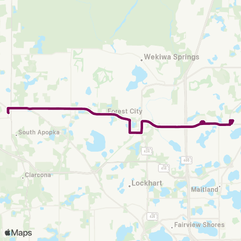 LYNX S. R. 436 / Fernwood / Apopka map
