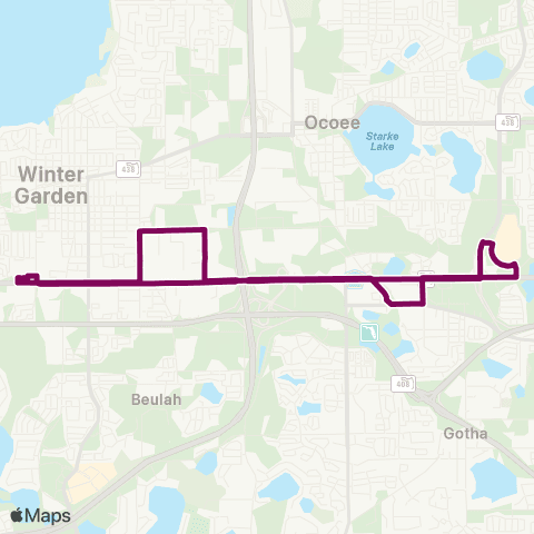 LYNX W Colonial / Winter Garden Cir map