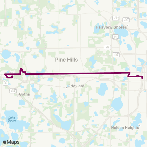 LYNX W. Colonial Dr / Winter Garden map