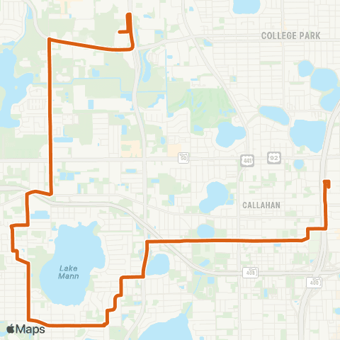 LYNX Malibu Street / Mercy Dr. map