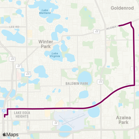 LYNX E. Colonial Dr / Goldenrod Rd map