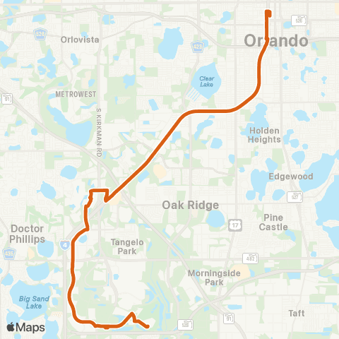 LYNX Orlando / Universal / I - Drive Express map