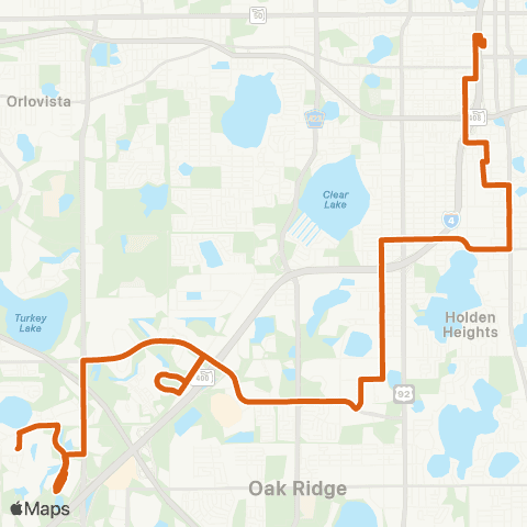 LYNX Americana Blvd / Universal Orlando map