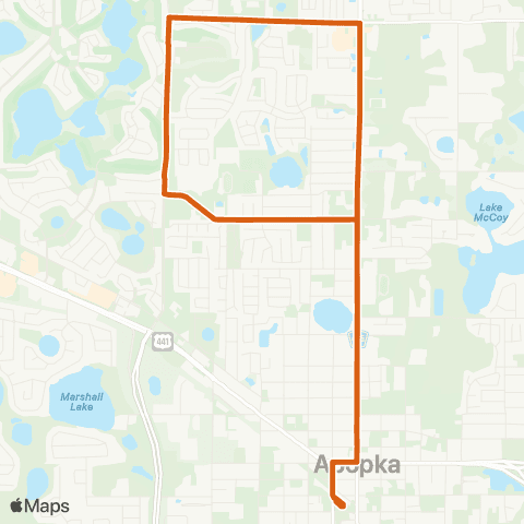 LYNX Apopka Circulator map