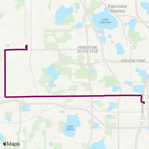 LYNX W. Colonial Dr / Powers Drive map