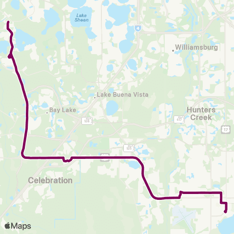 LYNX W. U. S. 192 / Magic Kingdom map