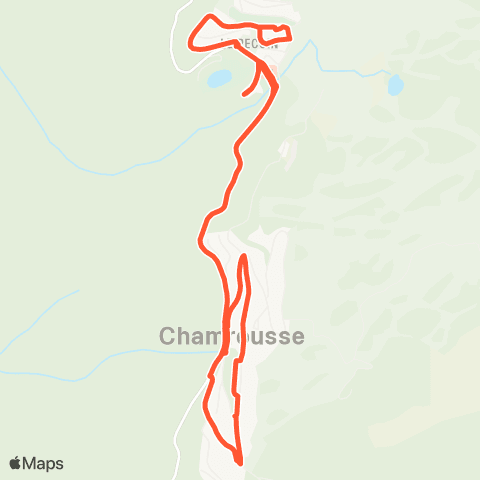 Navette de Chamrousse Navette Orange : Télécabine 1650 map