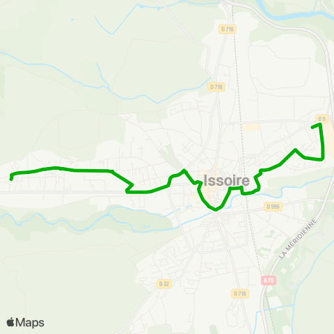 Cherpa Navette urbaine Issoire map