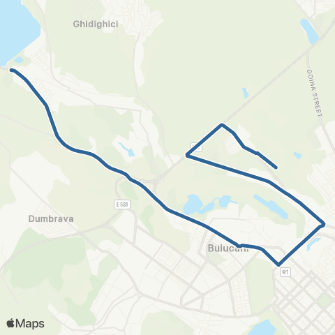 PUA 16 Universitatea Agrară - Or. Vatra map