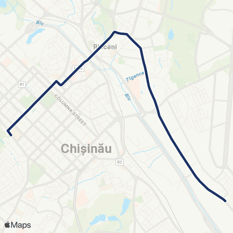 RTEC Str. Uzinelor - Str. A.Mateevici map