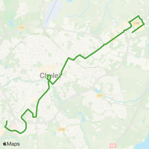 Choletbus L'Autre Faubourg - Arcole map