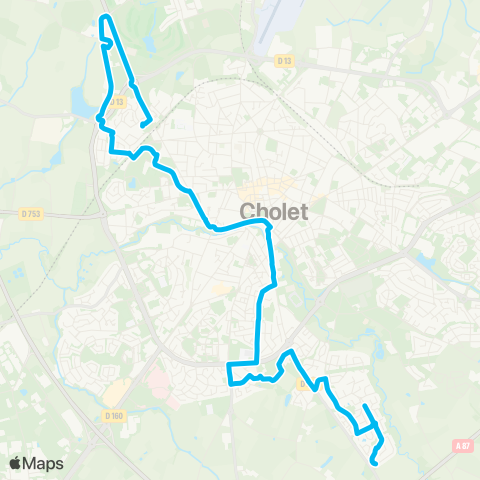 Choletbus Musée Textile et Mode - Le Plessis map