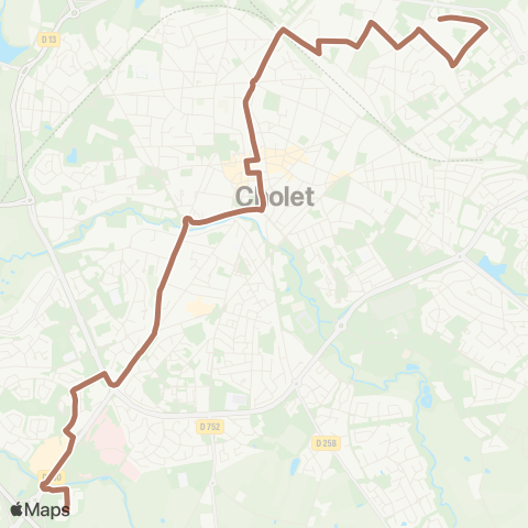 Choletbus Langeais - Polyclinique map